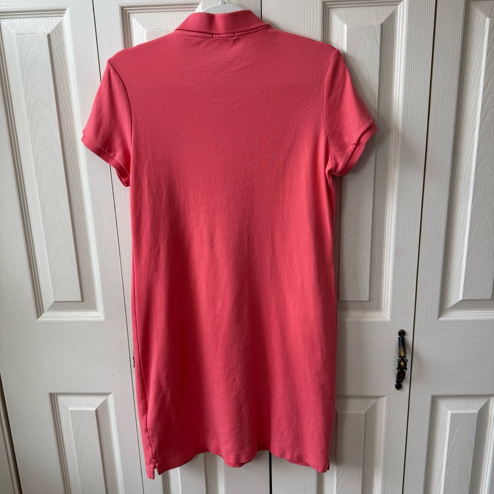 Polo Ralph Lauren Coral Pink Mesh Polo Dress Women’s Size Large - Picture 8 of 10